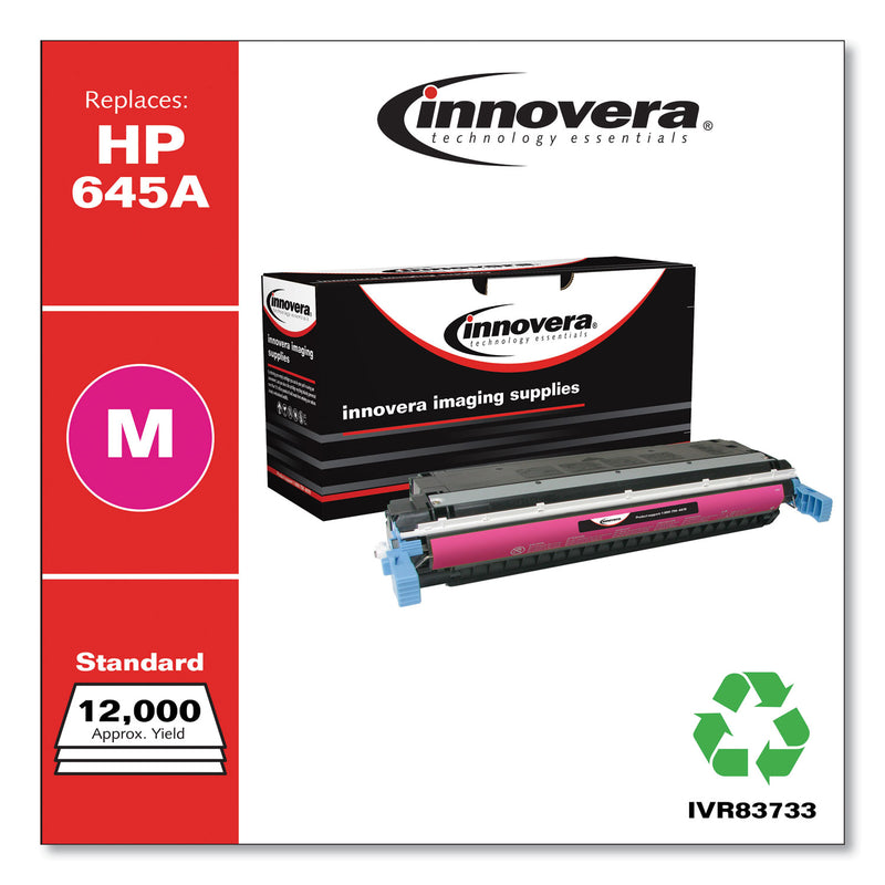 Innovera Remanufactured Magenta Toner, Replacement for 645A (C9733A), 12,000 Page-Yield