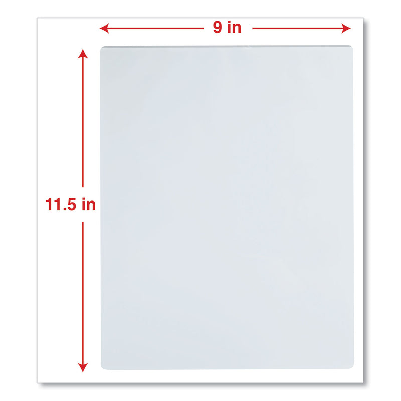 Universal Laminating Pouches, 5 mil, 9" x 11.5", Matte Clear, 100/Pack