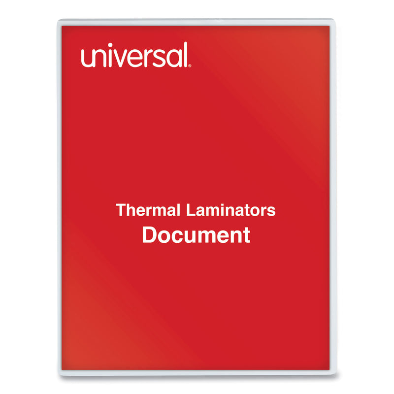 Universal Laminating Pouches, 5 mil, 9" x 11.5", Matte Clear, 100/Pack