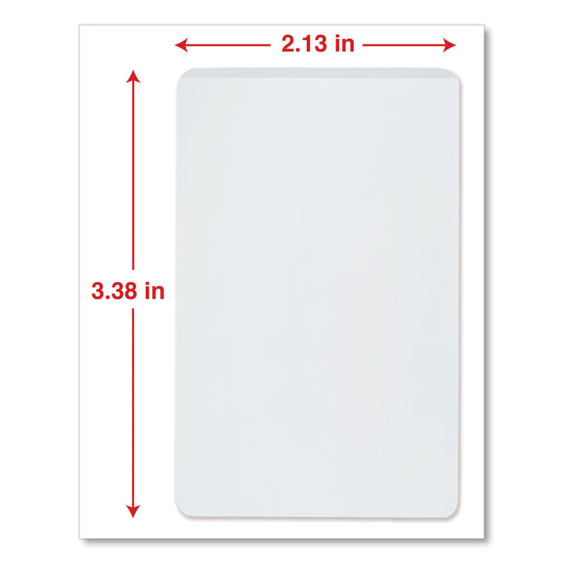 Universal Laminating Pouches, 5 mil, 2.13" x 3.38", Matte Clear, 25/Pack