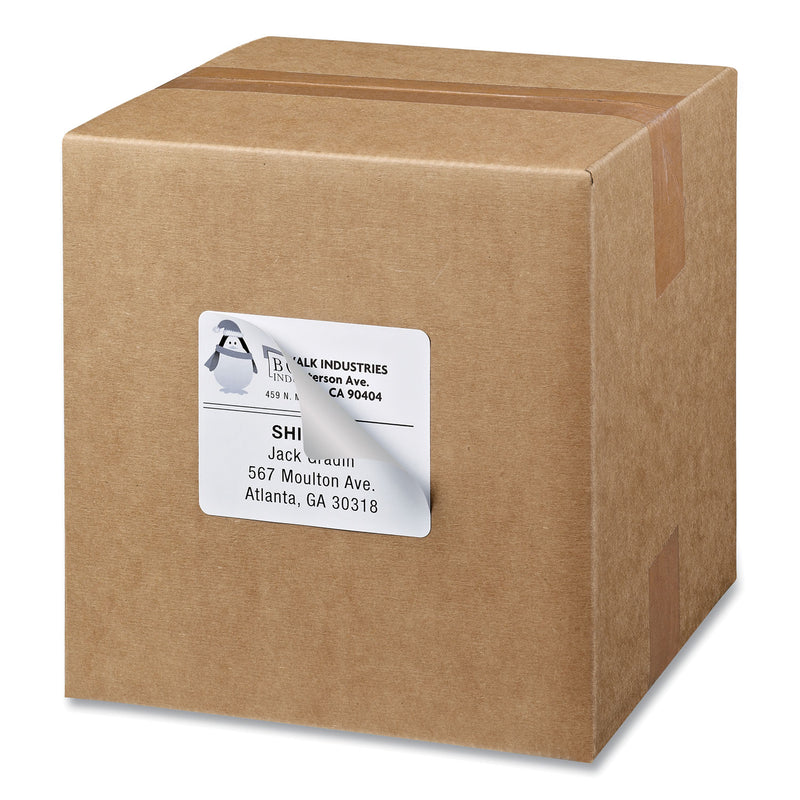 Avery Shipping Labels w/ TrueBlock Technology, Laser Printers, 3.33 x 4, White, 6/Sheet, 25 Sheets/Pack