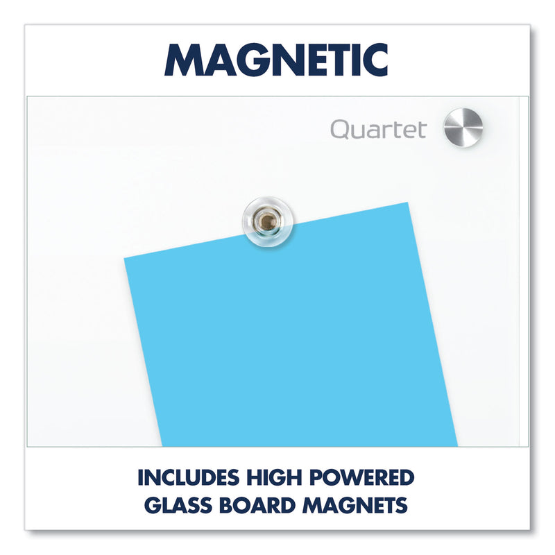 Quartet Brilliance Glass Dry-Erase Boards, 48 x 36, White Surface