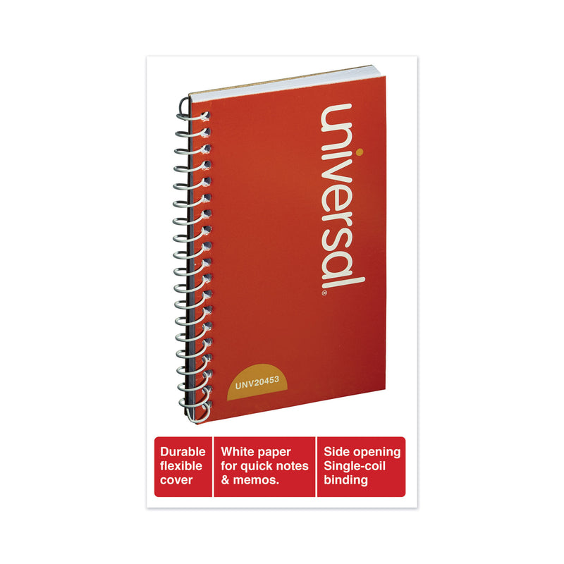 Universal Wirebound Memo Book, Narrow Rule, Orange Cover, 5 x 3, 50 Sheets, 12/Pack