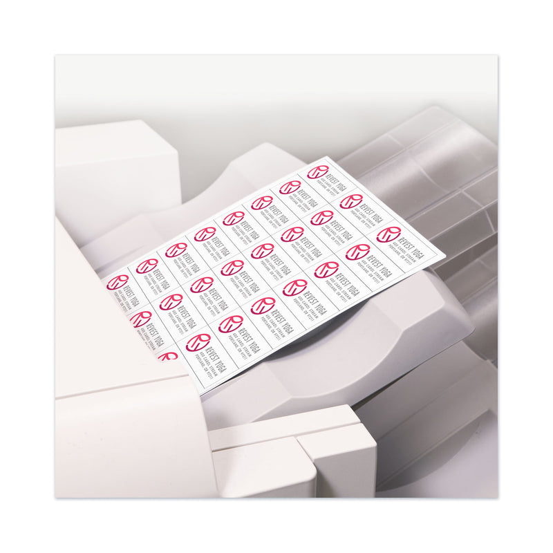 Avery Copier Mailing Labels, Copiers, 1.5 x 2.81, White, 21/Sheet, 100 Sheets/Box