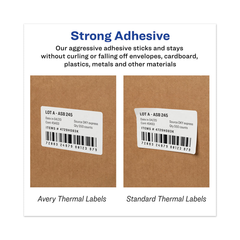 Avery Multipurpose Thermal Labels, 4 x 6, White, 220/Roll, 4 Rolls/Pack