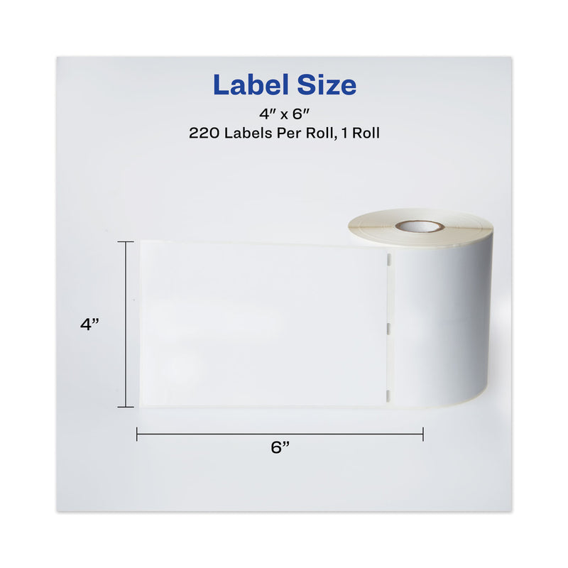 Avery Multipurpose Thermal Labels, 4 x 6, White, 220/Roll