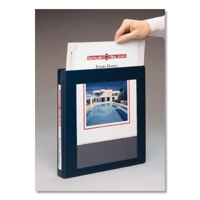 Avery Framed View Heavy-Duty Binders, 3 Rings, 1.5" Capacity, 11 x 8.5, Black