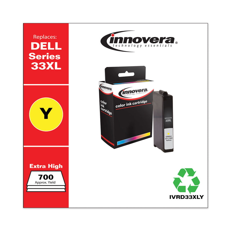 Innovera Remanufactured Yellow Ink, Replacement for 33XL (GRW63331-7380), 700 Page-Yield