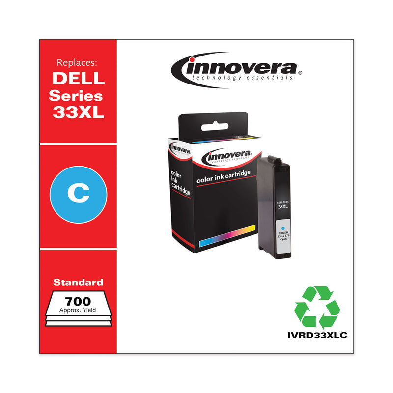 Innovera Remanufactured Cyan Ink, Replacement for 33XL (8DNKH331-7378), 700 Page-Yield