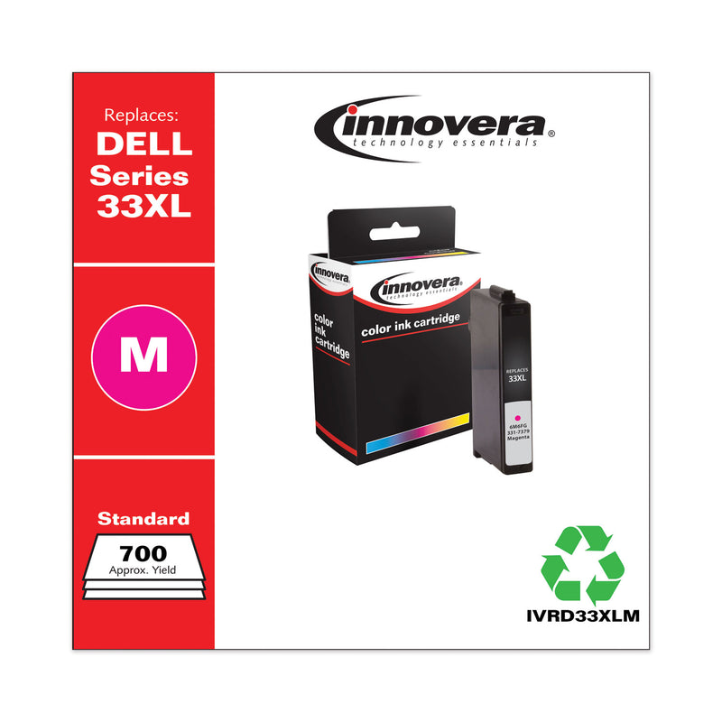 Innovera Remanufactured Magenta Ink, Replacement for 33XL (6M6FG331-7379), 700 Page-Yield