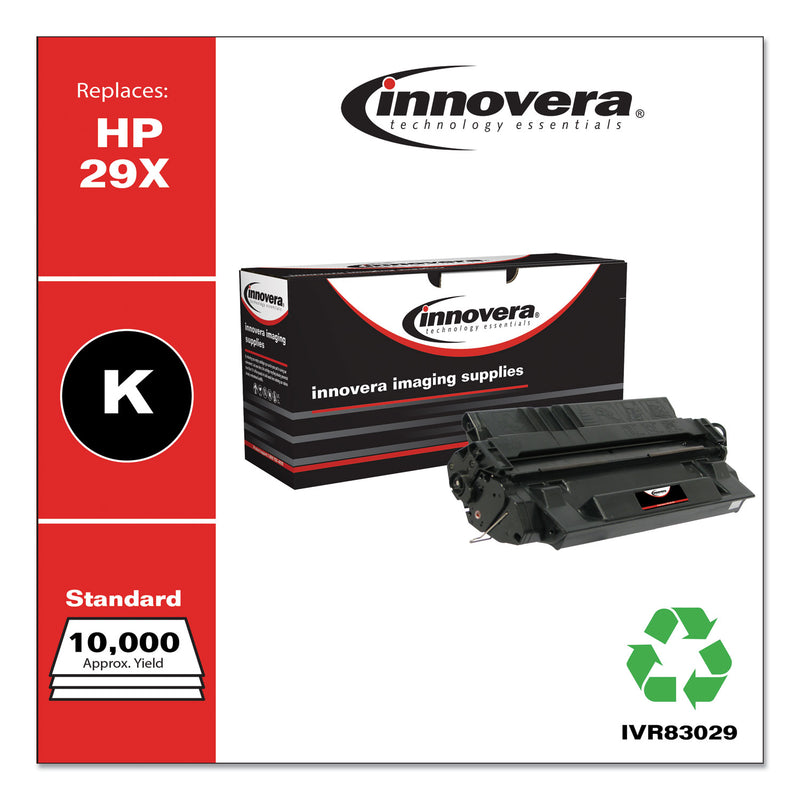 Innovera Remanufactured Black High-Yield Toner, Replacement for 29X (C4129X), 10,000 Page-Yield