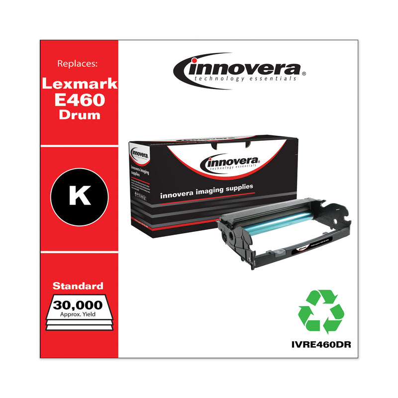 Innovera Remanufactured Black Drum Unit, Replacement for E260X22G, 30,000 Page-Yield