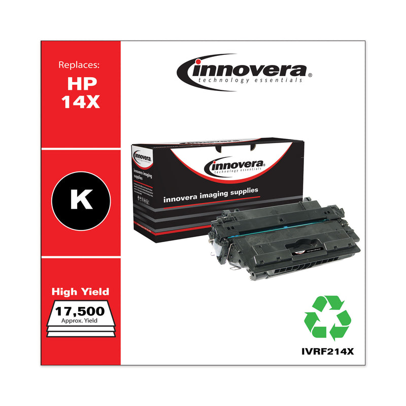 Innovera Remanufactured Black High-Yield Toner, Replacement for 14X (CF214X), 17,500 Page-Yield