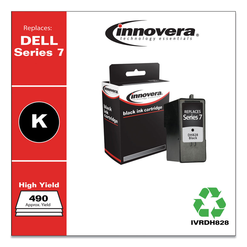 Innovera Remanufactured Black High-Yield Ink, Replacement for Series 7 (CH883), 490 Page-Yield