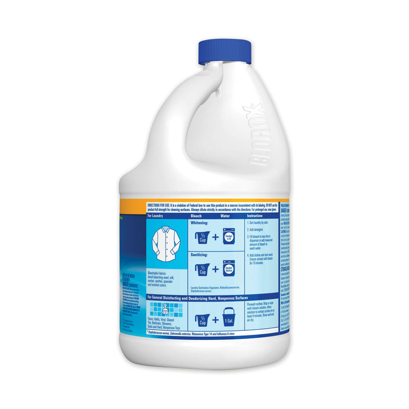 Clorox Regular Bleach with CloroMax Technology, 81 oz Bottle, 6/Carton