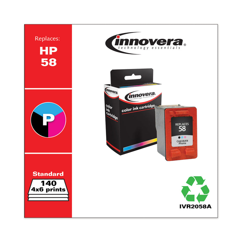 Innovera Remanufactured Photo Ink, Replacement for 58 (C6658AN), 140 Page-Yield