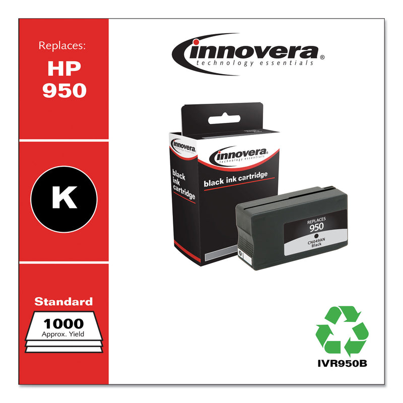 Innovera Remanufactured Black Ink, Replacement for 950 (CN049AN), 1,000 Page-Yield