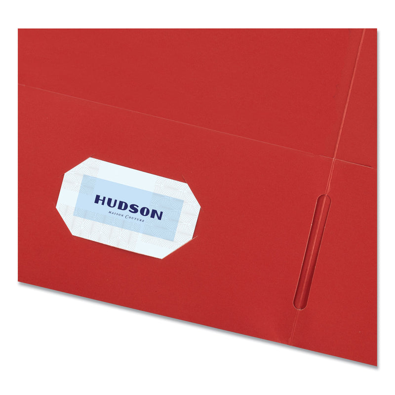 Avery Two-Pocket Folder, 40-Sheet Capacity, 11 x 8.5, Red, 25/Box