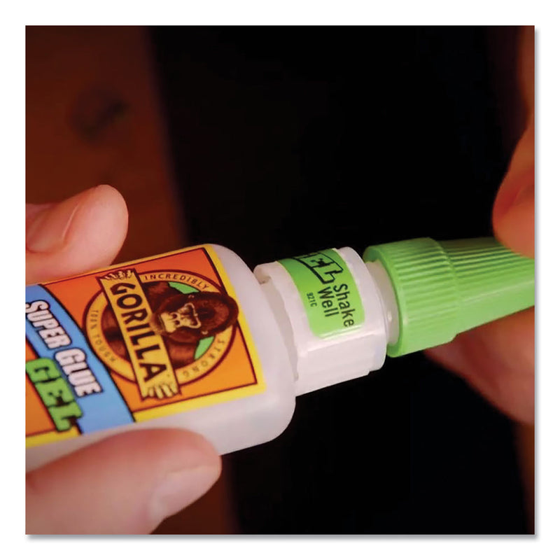 Gorilla Super Glue Gel, 0.53 oz, Dries Clear