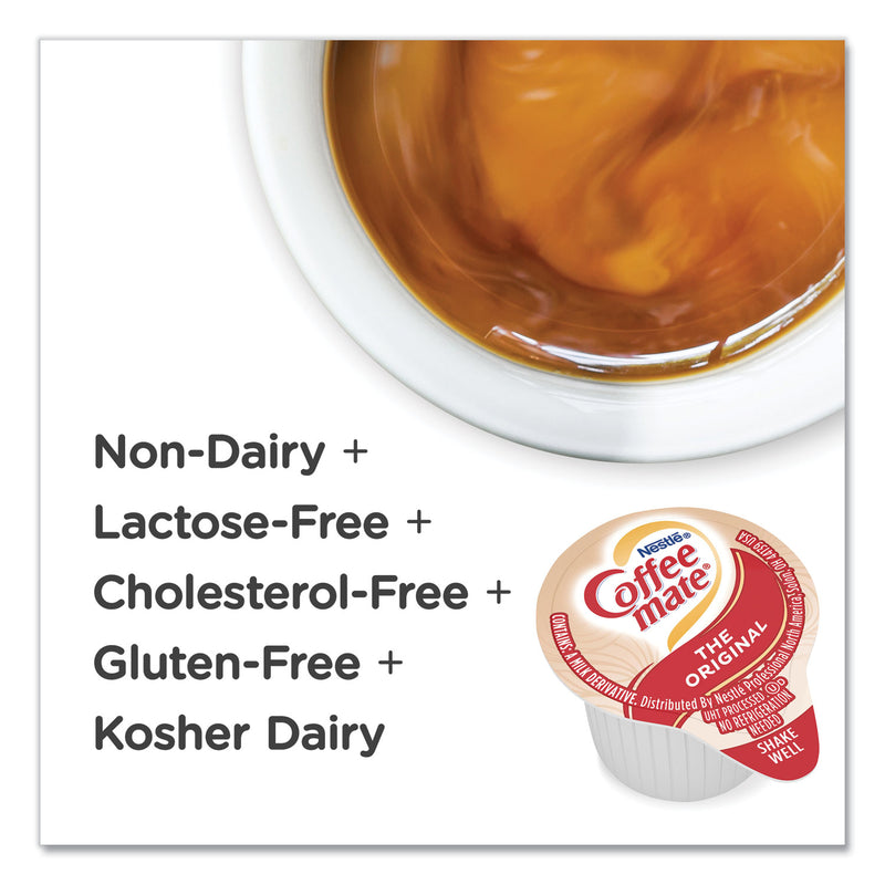 Coffee mate Liquid Coffee Creamer, Original, 0.38 oz Mini Cups, 50/Box