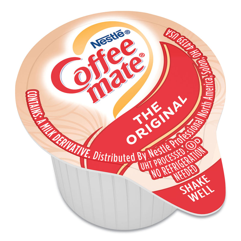 Coffee mate Liquid Coffee Creamer, Original, 0.38 oz Mini Cups, 50/Box