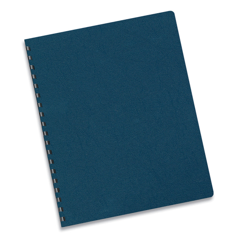 Fellowes Executive Leather-Like Presentation Cover, Navy, 11.25 x 8.75, Unpunched, 50/Pack