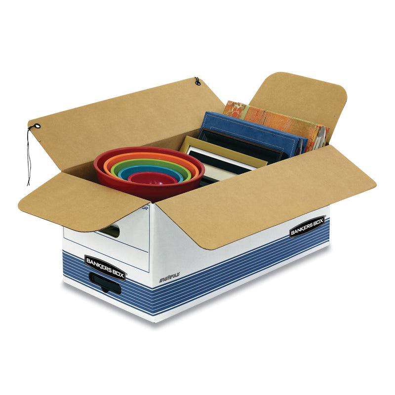 Bankers Box STOR/FILE Medium-Duty Strength Storage Boxes, Letter Files, 12" x 24.13" x 10.25", White, 20/Carton