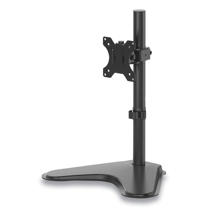 Fellowes Professional Series Single Freestanding Monitor Arm, For 32" Monitors, 11" x 15.4" x 18.3", Black, Supports 17 lb