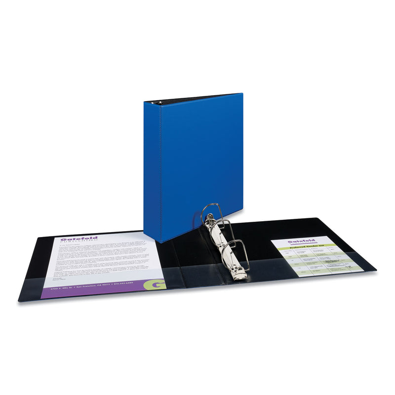 Avery Durable Non-View Binder with DuraHinge and Slant Rings, 3 Rings, 2" Capacity, 11 x 8.5, Blue