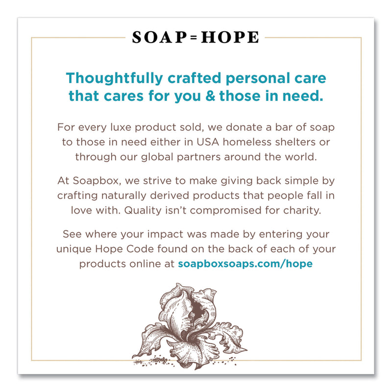 Soapbox Hand Soap, Coconut Milk and Sandalwood, 12 oz Pump Bottle, 3/Box