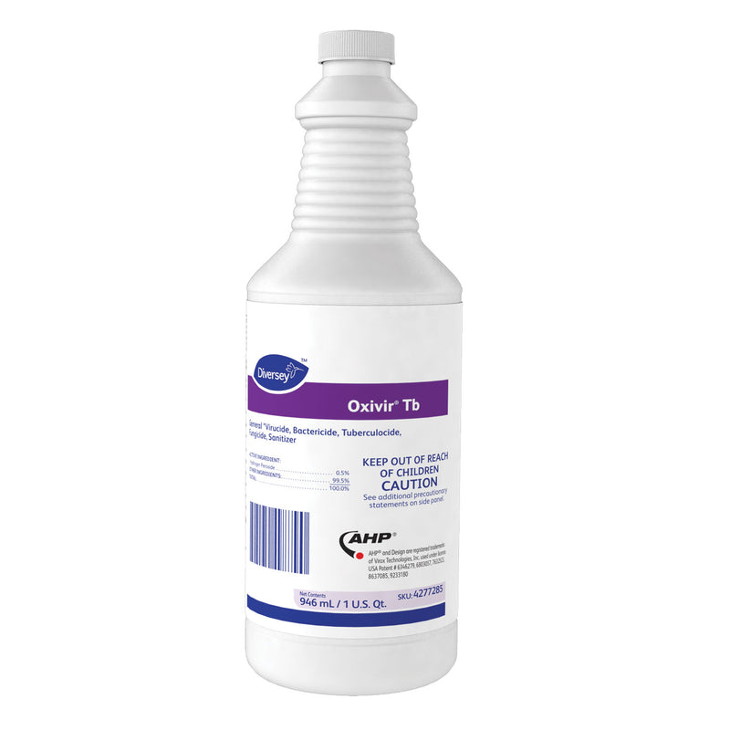 Diversey Oxivir TB One-Step Disinfectant Cleaner, 32 oz Bottle, 12/Carton