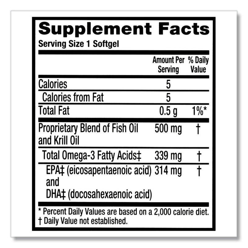 MegaRed Advanced 4-in-1 Omega-3 Softgel, 80 Count