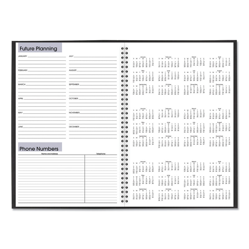 AT-A-GLANCE DayMinder Monthly Planner, Ruled Blocks, 12 x 8, Black Cover, 14-Month (Dec to Jan): 2022 to 2024