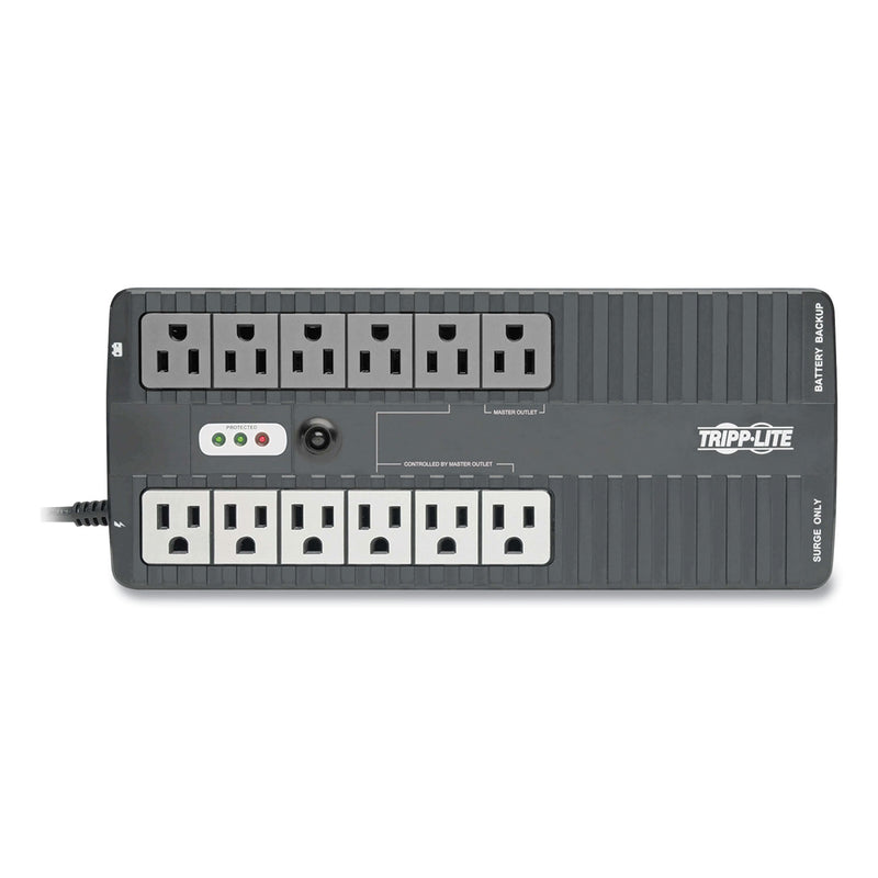 Tripp Lite ECO Series Energy-Saving Standby UPS with USB, 12 Outlets, 750 VA, 420 J