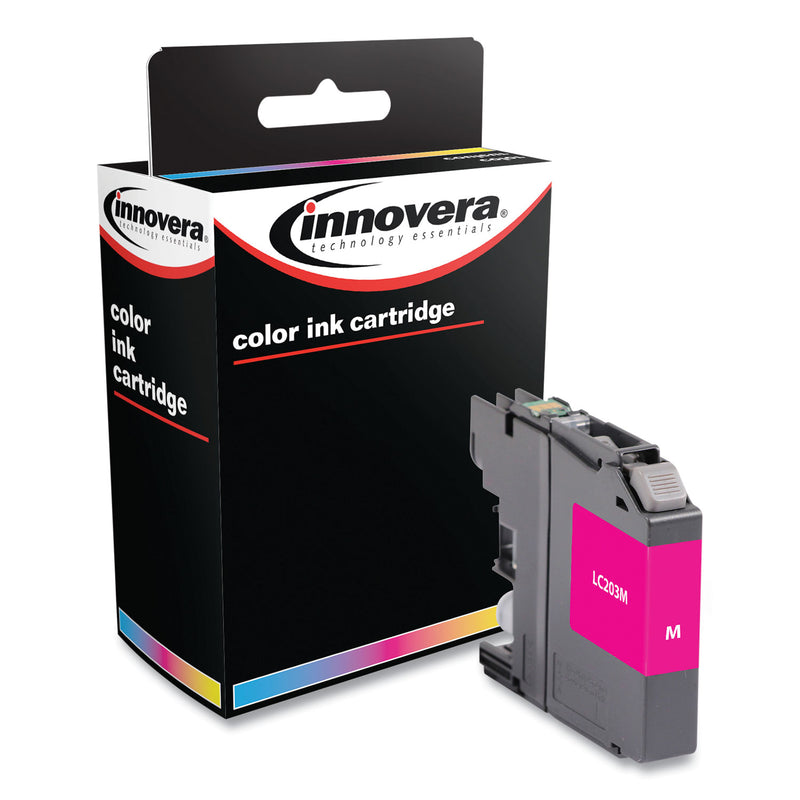 Innovera Remanufactured Magenta High-Yield Ink, Replacement for LC203M, 550 Page-Yield