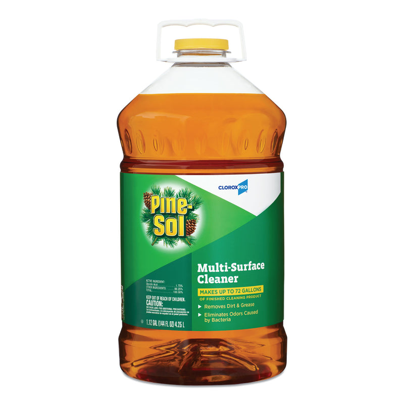 Pine-Sol Multi-Surface Cleaner Disinfectant, Pine, 144oz Bottle, 3 Bottles/Carton