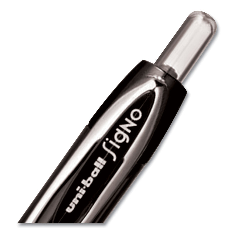 uniball 207 Signo Gel Ultra Micro Gel Pen, Retractable, Extra-Fine 0.38 mm, Black Ink, Smoke Barrel