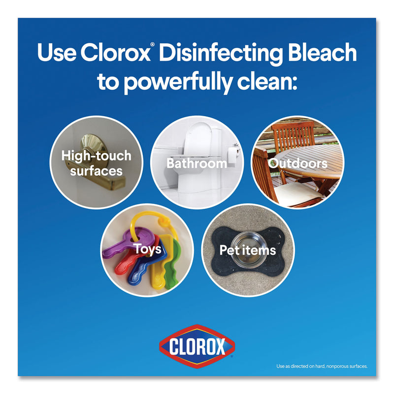 Clorox Regular Bleach with CloroMax Technology, 81 oz Bottle, 6/Carton