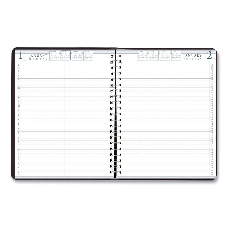 House of Doolittle Executive Series Four-Person Group Practice Daily Appointment Book, 11 x 8.5, Black Hard Cover, 12-Month (Jan to Dec): 2023