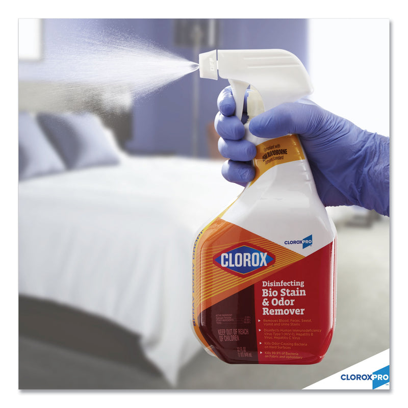 Clorox Disinfecting Bio Stain and Odor Remover, Fragranced, 128 oz Refill Bottle