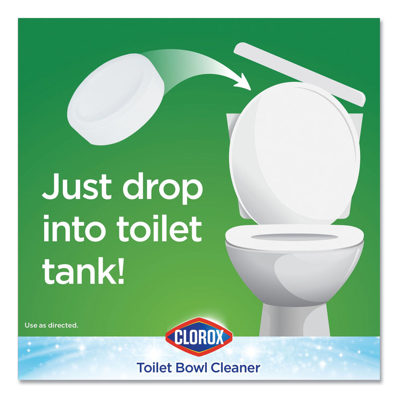 Clorox Automatic Toilet Bowl Cleaner, 3.5 oz Tablet, 2/Pack