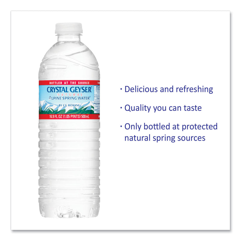 Crystal Geyser Alpine Spring Water, 16.9 oz Bottle, 24/Case, 84 Cases/Pallet