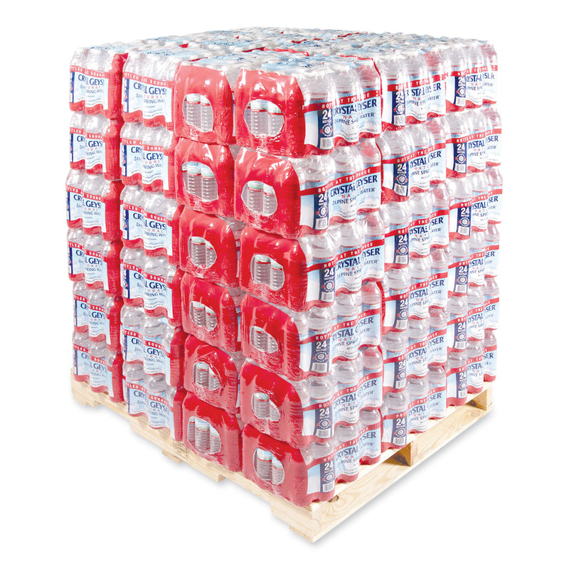 Crystal Geyser Alpine Spring Water, 16.9 oz Bottle, 24/Case, 84 Cases/Pallet