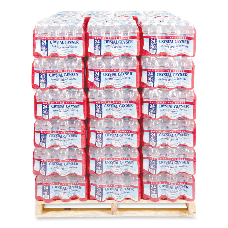 Crystal Geyser Alpine Spring Water, 16.9 oz Bottle, 24/Case, 84 Cases/Pallet