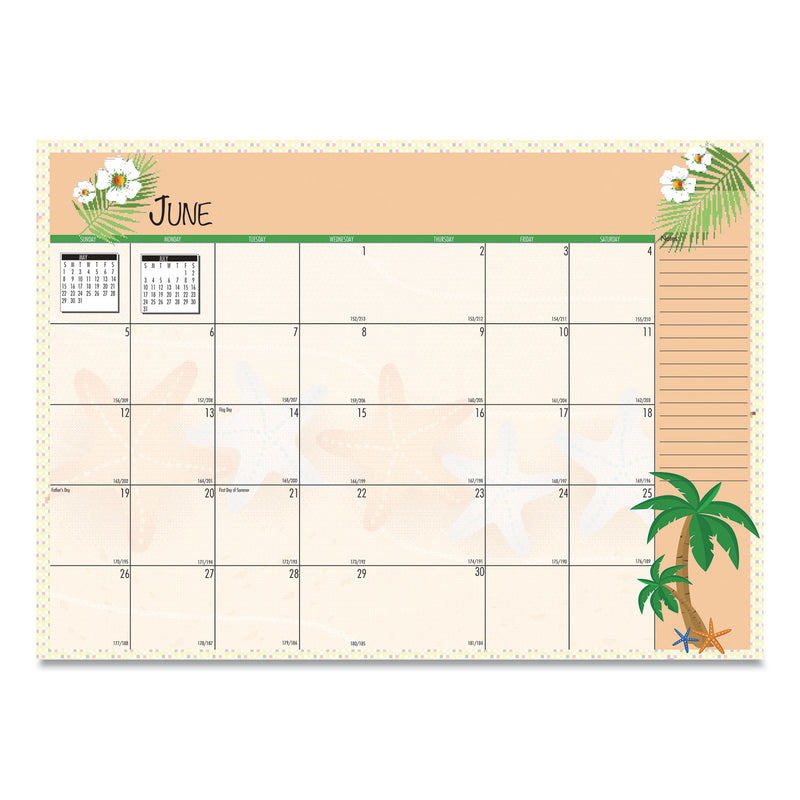 House of Doolittle Seasonal Monthly Planner, Seasonal Artwork, 10 x 7, Light Blue Cover, 12-Month (Jan to Dec): 2023