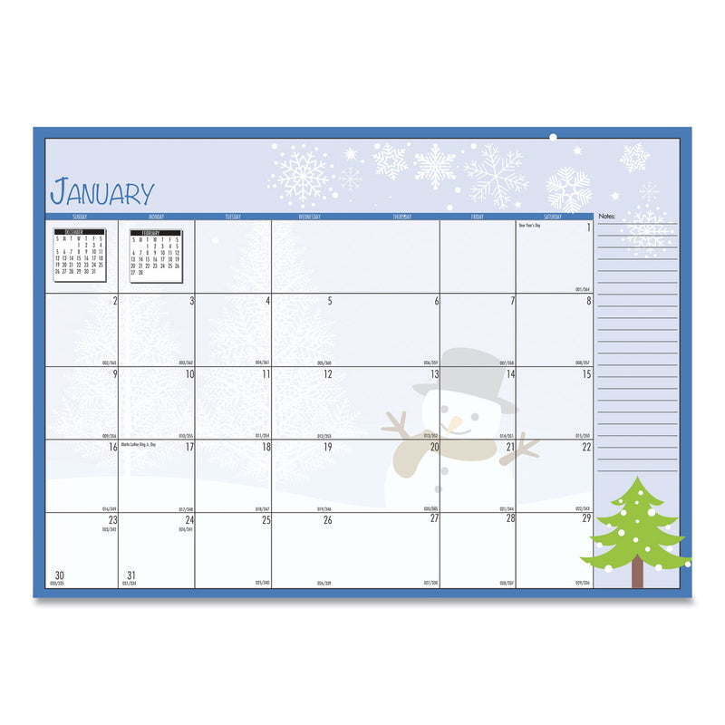 House of Doolittle Seasonal Monthly Planner, Seasonal Artwork, 10 x 7, Light Blue Cover, 12-Month (July to June): 2022 to 2023