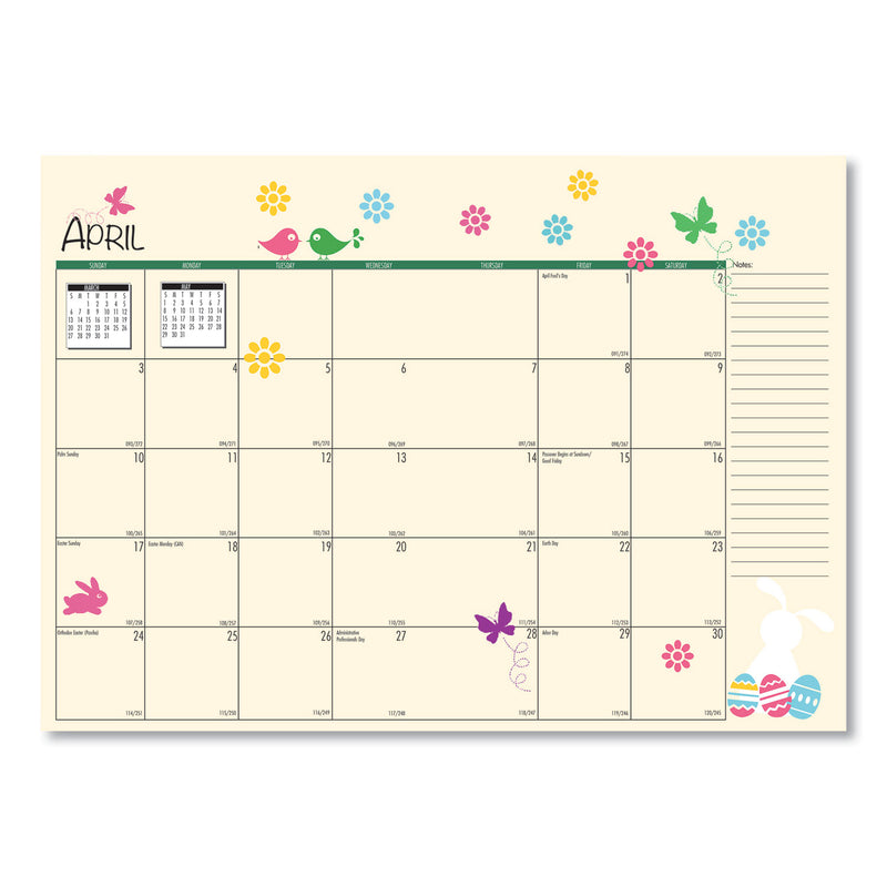 House of Doolittle Seasonal Monthly Planner, Seasonal Artwork, 10 x 7, Light Blue Cover, 12-Month (Jan to Dec): 2023