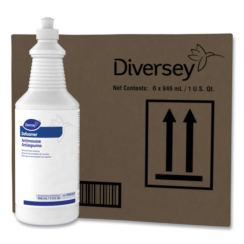 Diversey Defoamer/Carpet Cleaner, Cream, Bland Scent, 32 oz Squeeze Bottle