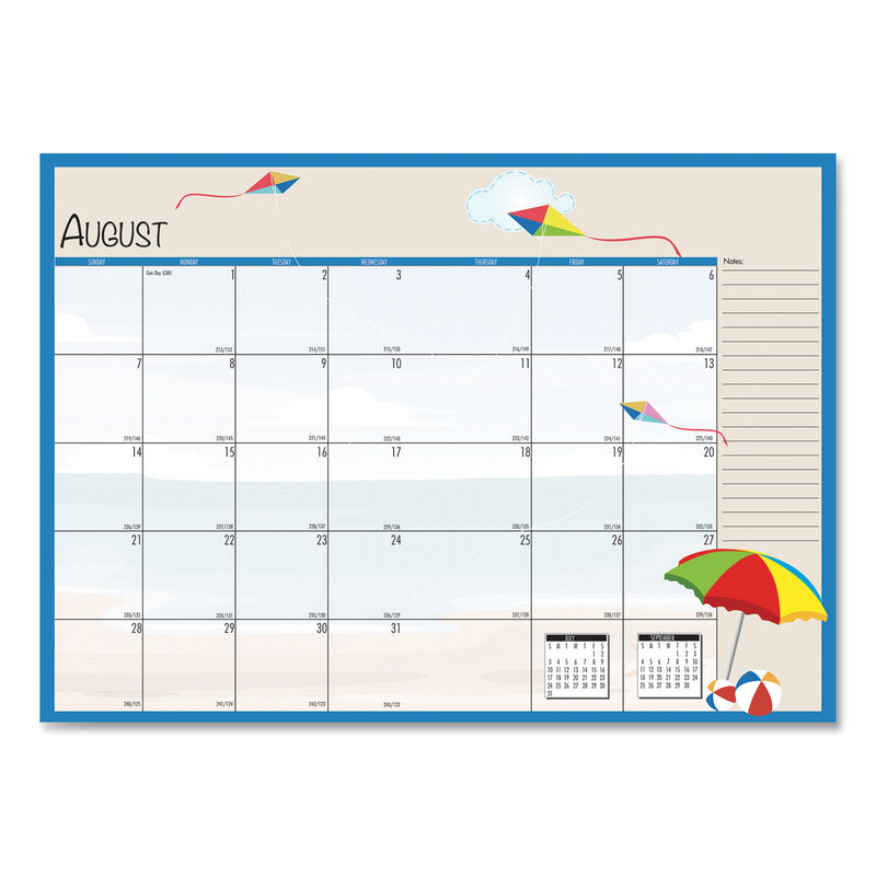 House of Doolittle Seasonal Monthly Planner, Seasonal Artwork, 10 x 7, Light Blue Cover, 12-Month (Jan to Dec): 2023