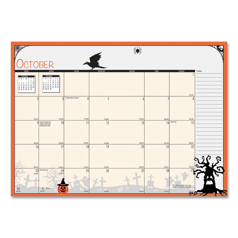 House of Doolittle Seasonal Monthly Planner, Seasonal Artwork, 10 x 7, Light Blue Cover, 12-Month (Jan to Dec): 2023